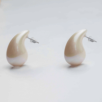 White Drops Earrings