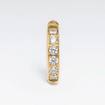 Ear cuff de acero inoxidable dorado