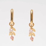 Pink Feather Earrings