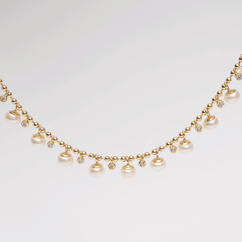 Dots & Pearl Necklace