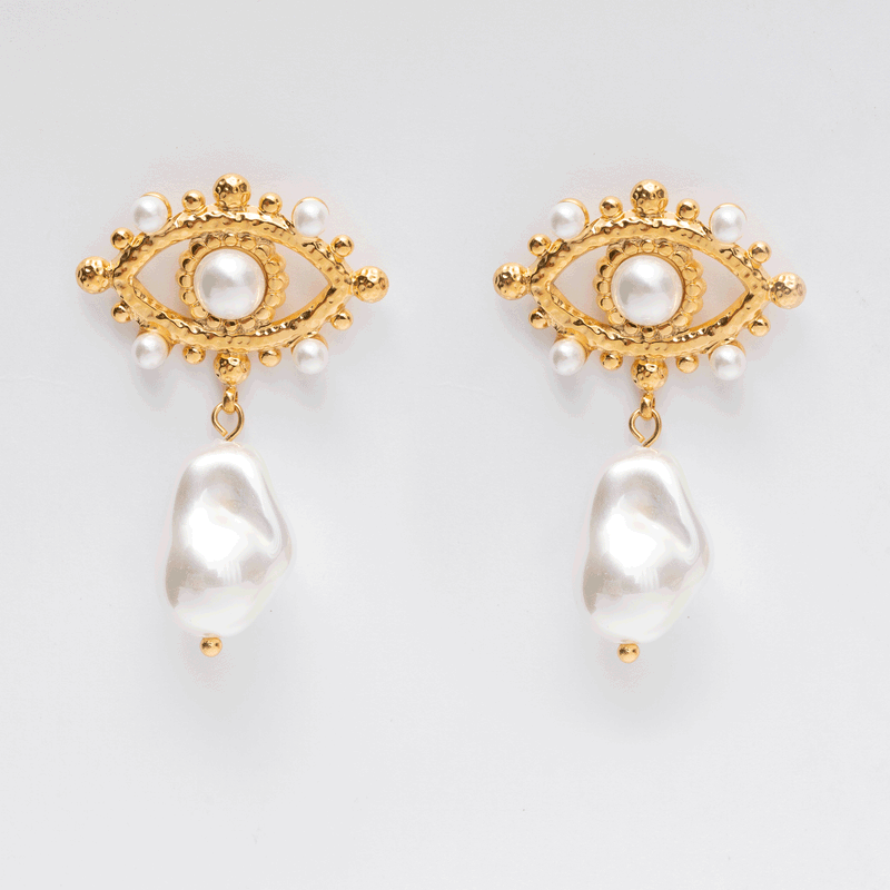Golden Eyes Earrings
