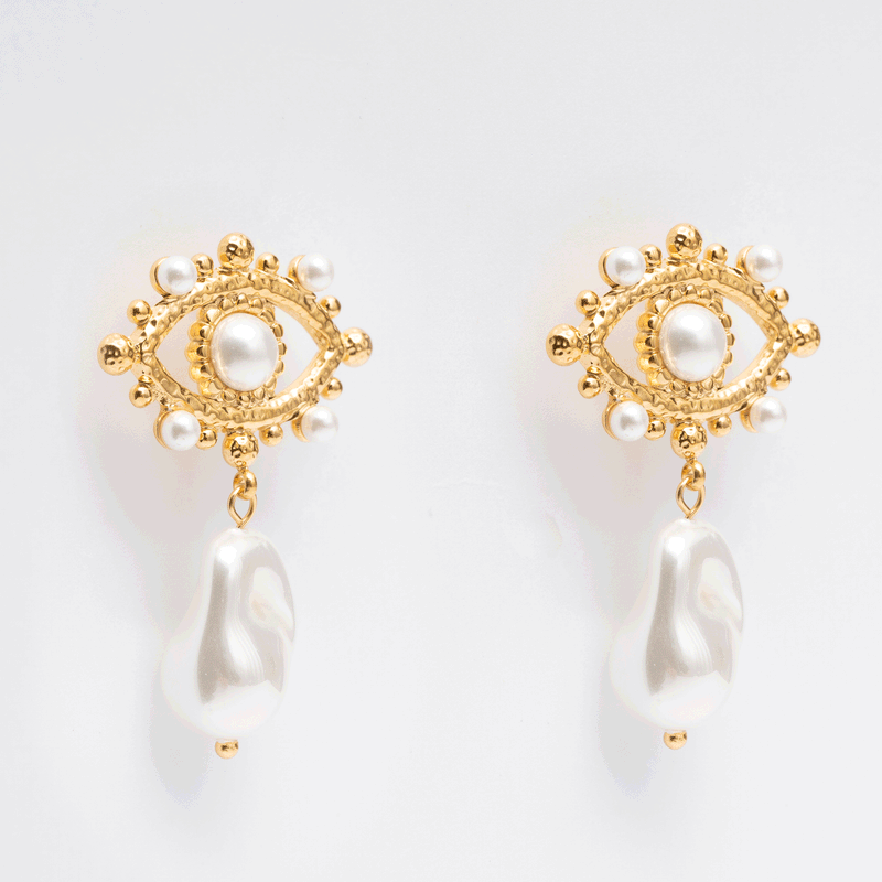 Golden Eyes Earrings