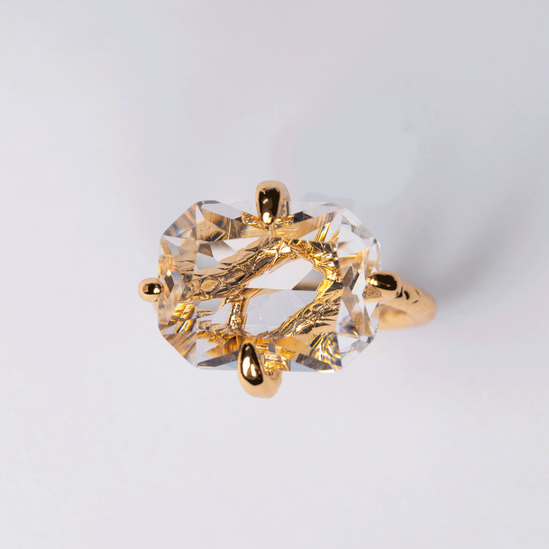 Bright Crystal Ring