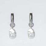 Baroque Pearl Hoops