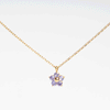 Pansy Flower Necklace