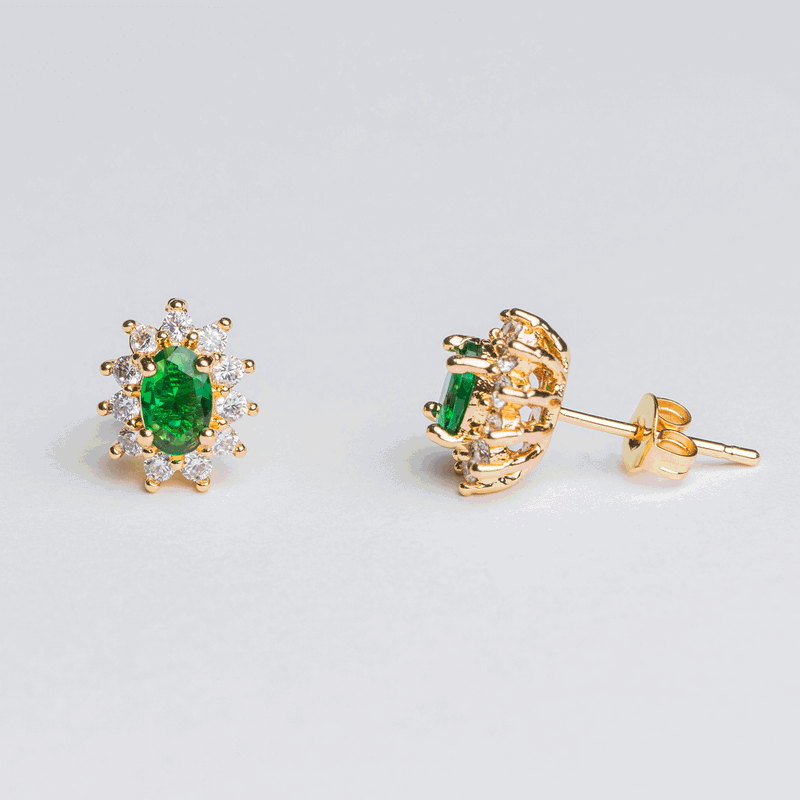 Aventurine Studs
