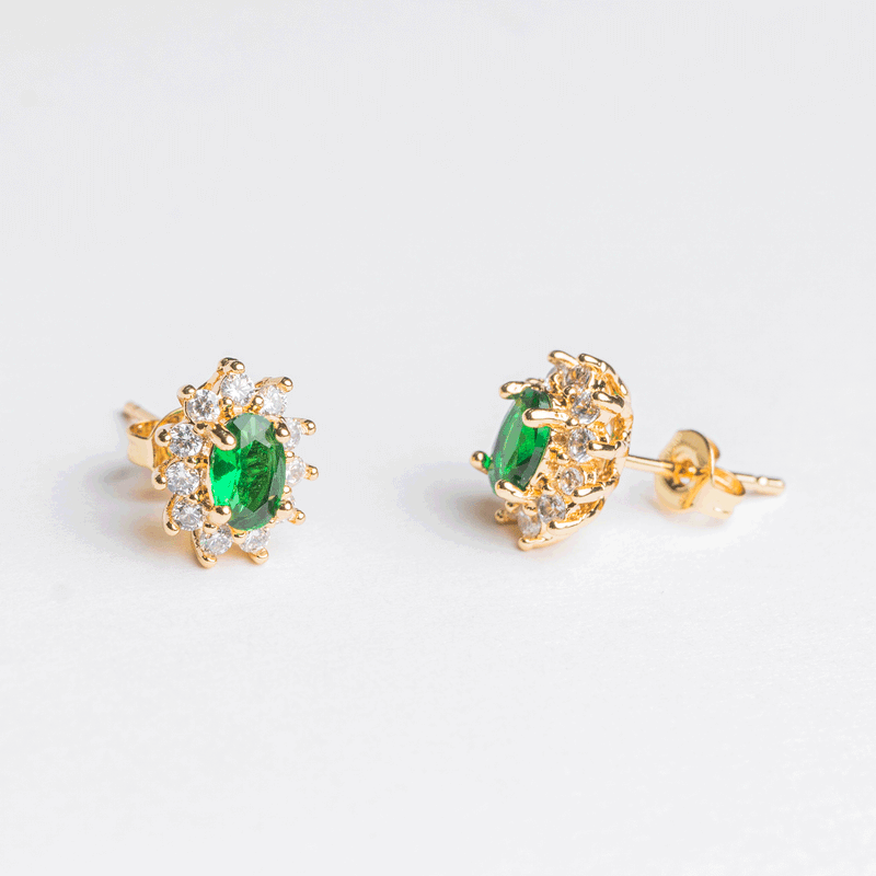 Aventurine Studs