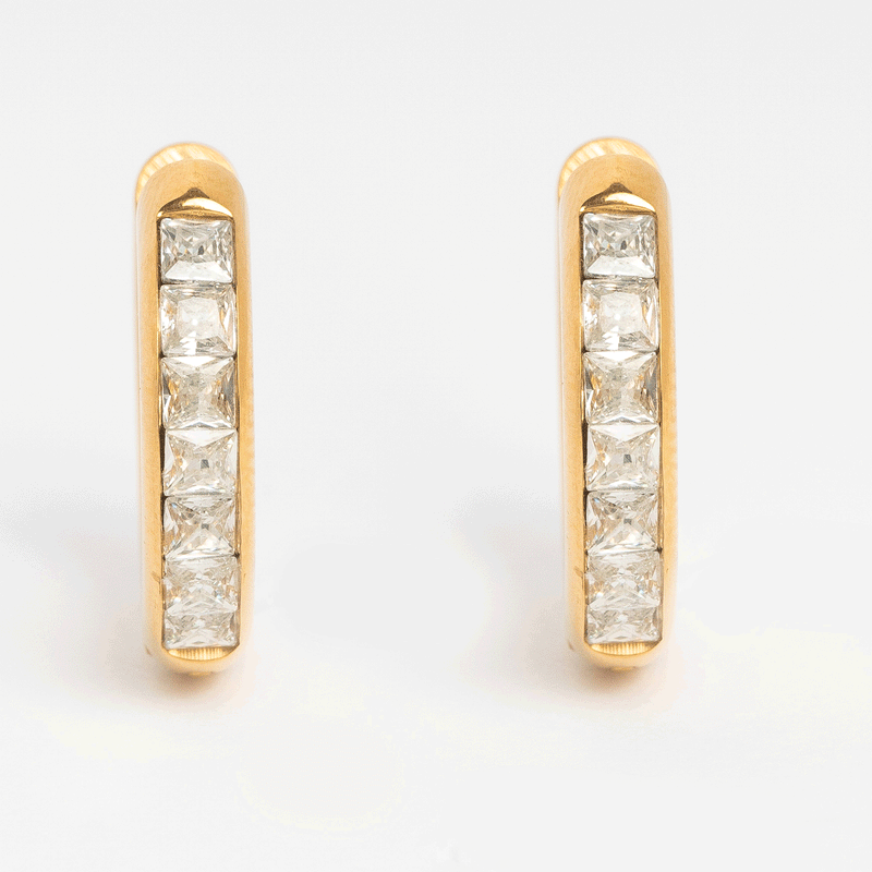 Crystal Gold Huggies