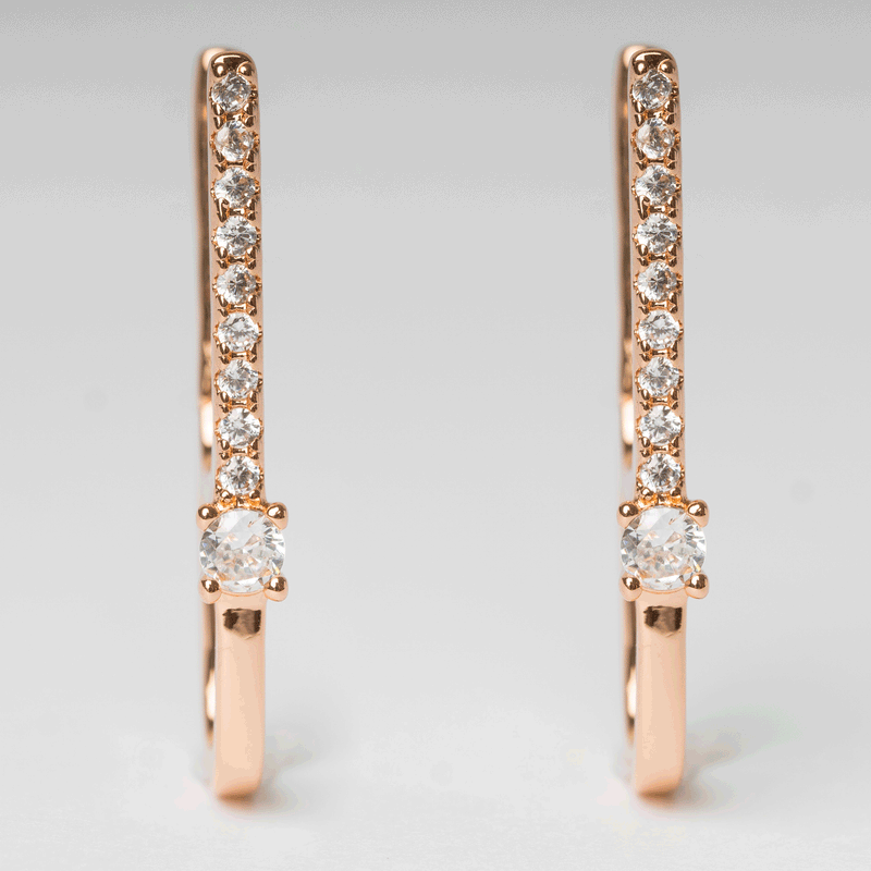 Aretes de acero inoxidable con zirconias