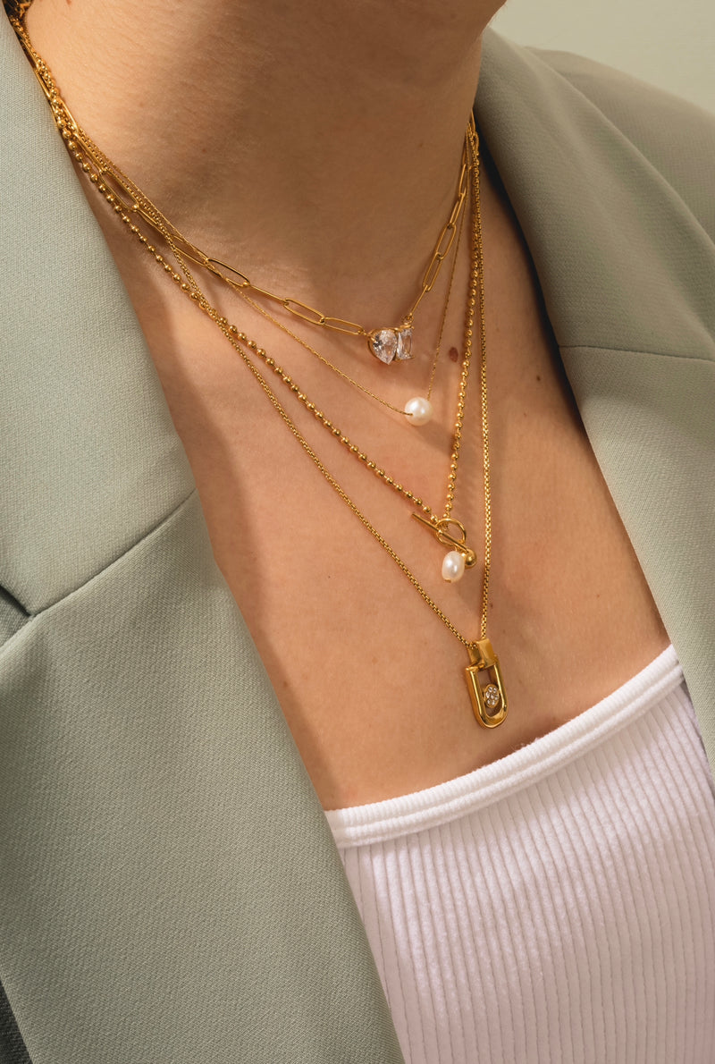 Shapes Crystals Necklace