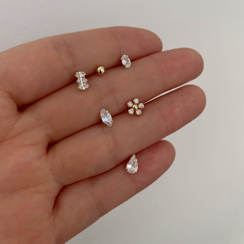 Aretes Oro 10k - Colección 5