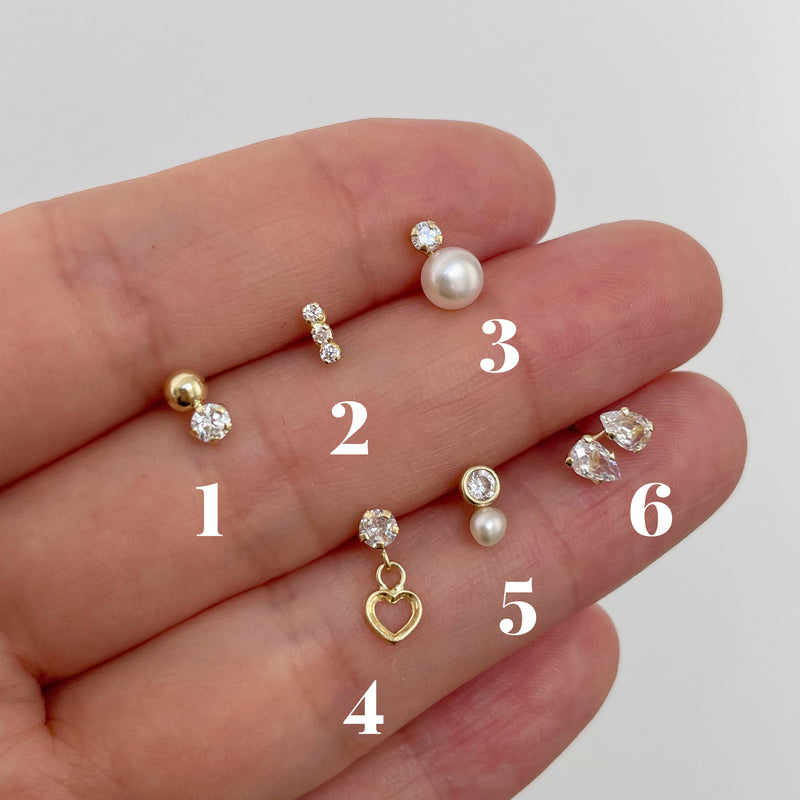 Aretes Oro 10k - Colección 4