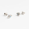 Aretes tipo Studs Minis de Plata en color plteado