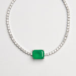 Pulsera Plateada de Plata 925 con zirconias 