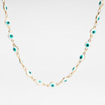 Collar de ojos en color blanco