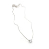 Collar de Plata con dije de zirconia redonda