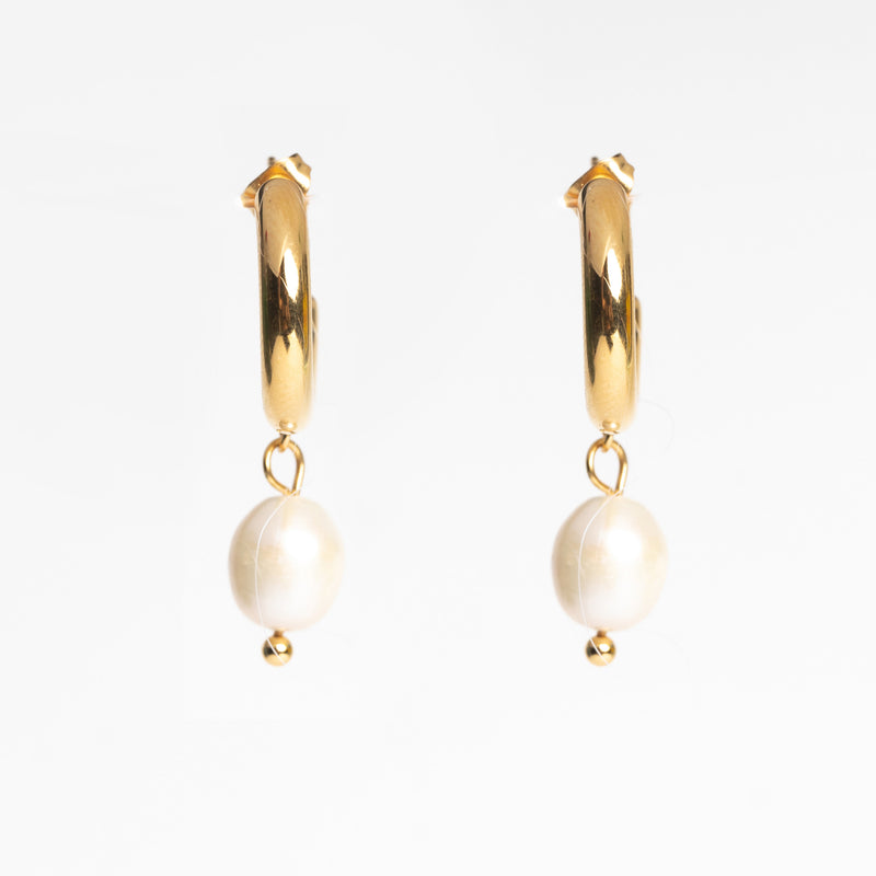 Julien Pearls Hoops