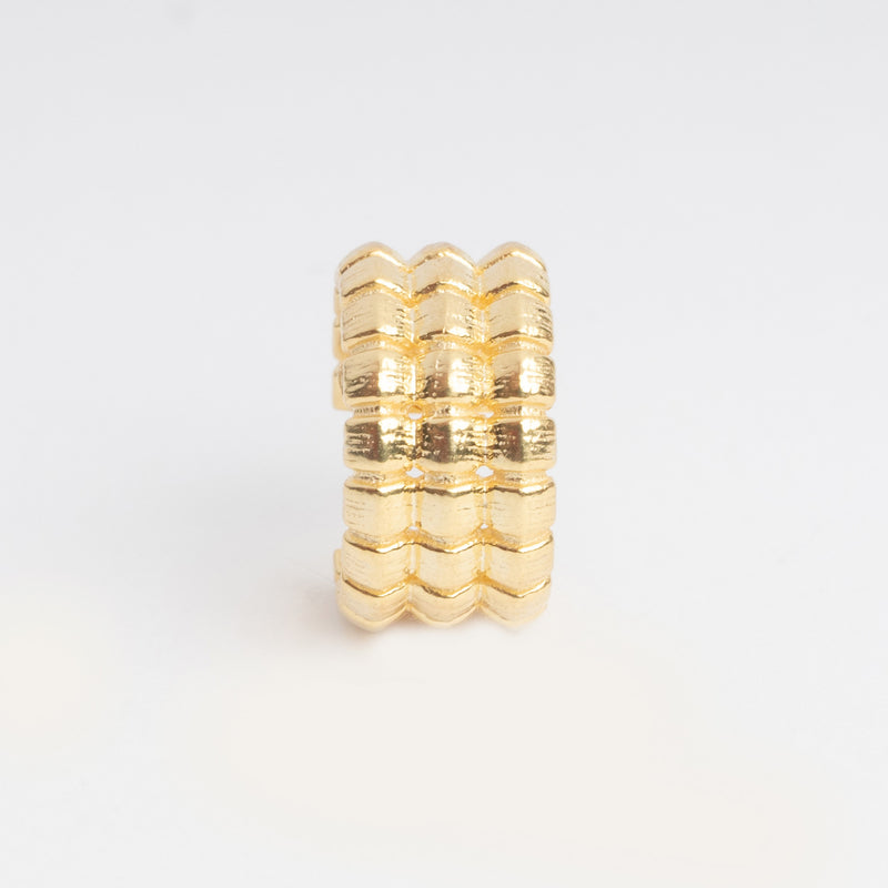 Ear cuff de plata en color dorado