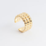 Ear cuff de plata en color dorado