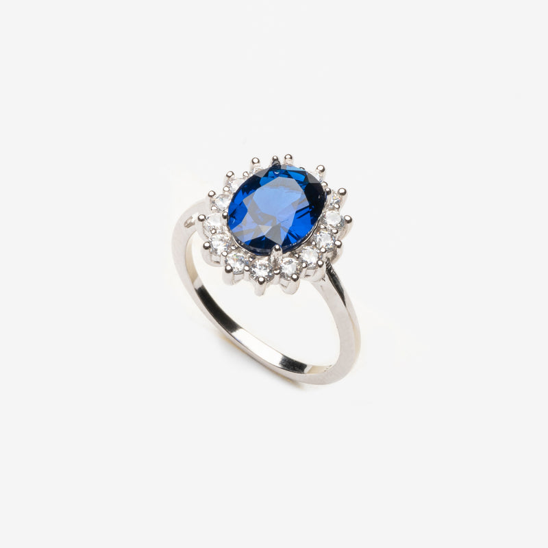 Anillo de Plata con Zirconias