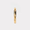 anillo dorado con zirconias