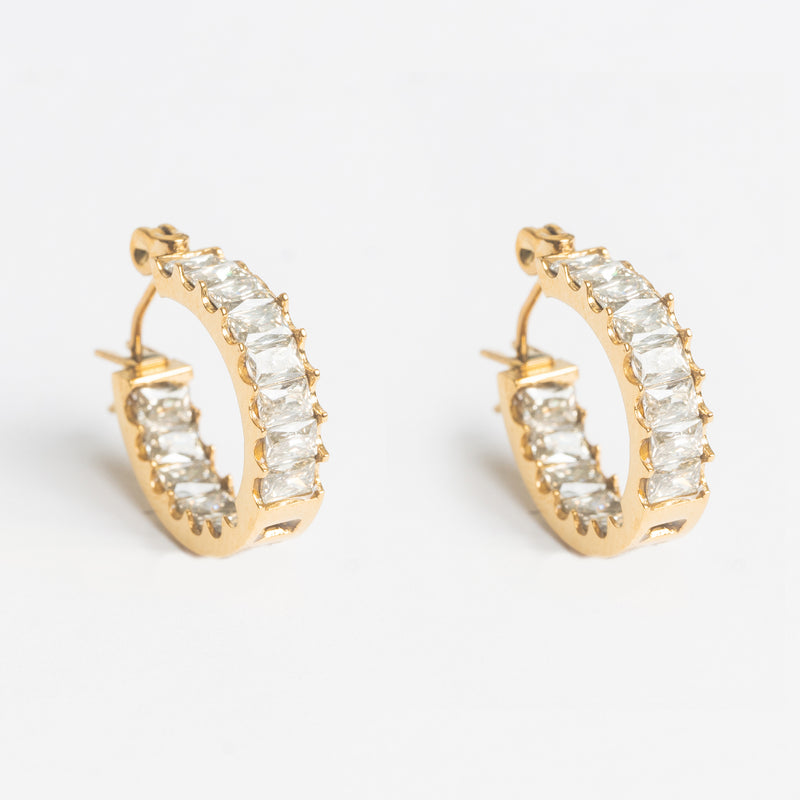 Alice Crystal Hoops