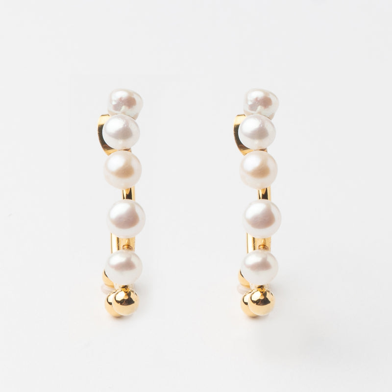 Arlem Pearls Hoops