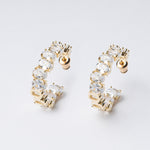 Crystal Modena Hoops