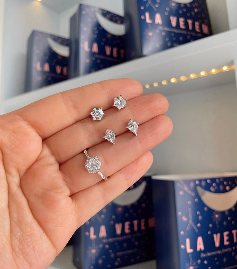 Lenen Hexa Studs