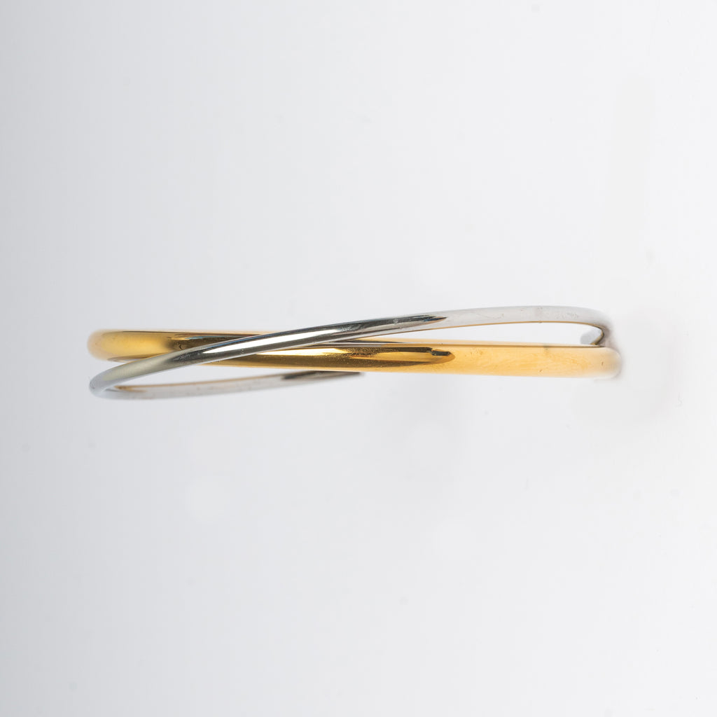 pulsera rígida con doble tonalidad