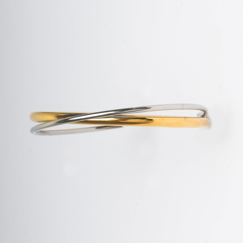 pulsera rígida con doble tonalidad