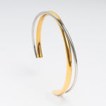 pulsera rígida con doble tonalidad